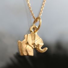 Origami Gold elephant chain